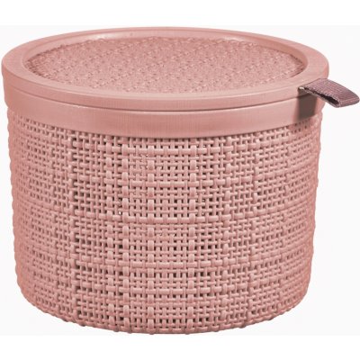 Curver Jute 2L Košík kulatý 17 x 17 x 13 cm růžový 01903-204 – Zboží Mobilmania