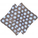 Numberoplus soft hnědá s puntíky 40 x 40 x 7 cm – Sleviste.cz