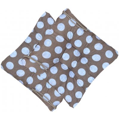 Numberoplus soft hnědá s puntíky 40 x 40 x 7 cm – Sleviste.cz