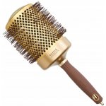 Olivia Garden Expert Blowout Shine Gold a Brown kulatý foukací kartáč na vlasy 80 mm – Sleviste.cz