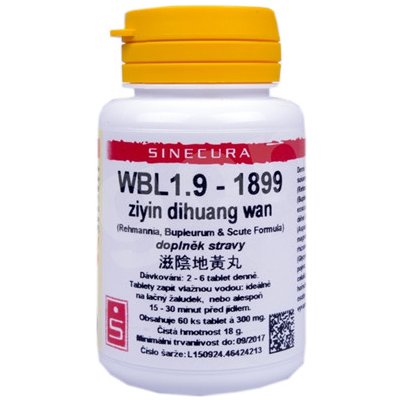 Sinecura WBL1.9 ziyin dihuang wan 60 tablet