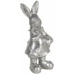 Velikonoční dekorace stříbrného králíka Métallique 6*6*13 cm – Hledejceny.cz