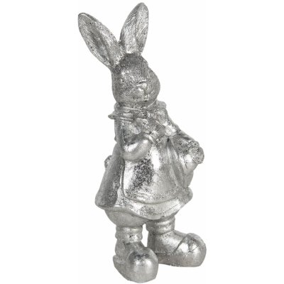 Velikonoční dekorace stříbrného králíka Métallique 6*6*13 cm – Hledejceny.cz
