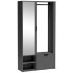 Halmar Předsíňová skříň MILO UNI se zrcadlem grafit – Hledejceny.cz