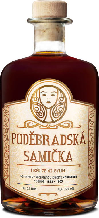 Poděbradská samička 35% 0,5 l (holá láhev)