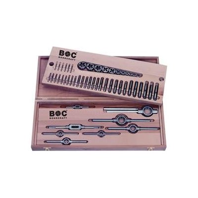 BOHRCRAFT sada pro řezání závitů HSSG/HSS M3-M20 ve dřev.kazetě 52-díl – Zboží Mobilmania