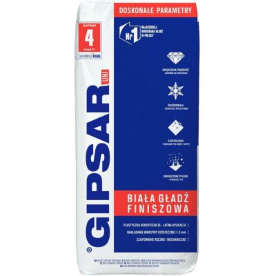 Stěrka sádrová Atlas univerzální Gipsar Uni C6/20/2 bílá – 20 kg – Sleviste.cz