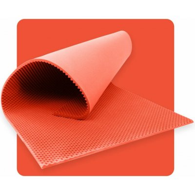 Akustický panel pěna VLNY 200×100 cm 3 cm melounový – Hledejceny.cz