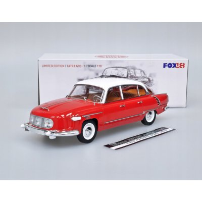FOX18 Tatra 603/1 1957 Červená/Bílá 1:18 – Zboží Dáma