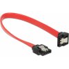 PC kabel DeLock Kabel SATA III 7pin úhlový 0.5m červená 83979