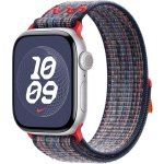 Apple Watch 42mm modro-červený provlékací sportovní řemínek Nike MXU03ZM/A – Sleviste.cz