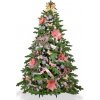 Vánoční stromek LAALU Ozdobený stromeček NOBLESA 180 cm s 89 ks ozdob a dekorací