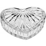 Crystal Bohemia skleněná dóza ve tvaru srdíčka 110 mm – Zboží Mobilmania