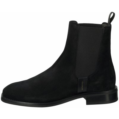Gant semišové kotníkové boty Fayy dámské na plochém podpatku černá – Zboží Mobilmania
