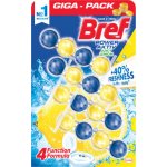 Bref Power Aktiv WC blok Lemon tuhý WC blok 4 x 50 g – Hledejceny.cz