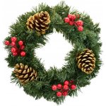 DOMMIO Vánoční věnec zelený s bezinkami 30 cm – Hledejceny.cz