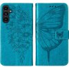 Pouzdro a kryt na mobilní telefon Samsung PROTEMIO 70566 ART BUTTERFLY Peňaženkový obal pre Samsung Galaxy A15 / A15 5G modré