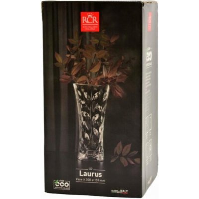 Křišťálová váza RCR Laurus, 30 cm, průhledná – Hledejceny.cz