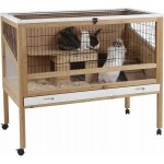 Kerbl 82725 Indoor Deluxe Klec pro malá zvířata dřevo 115 x 60 x 92,5 cm – Zboží Dáma