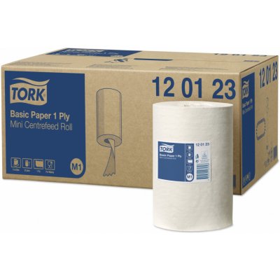 TORK 120123 Basic papírová utěrka 1vr. 120 m karton – Zboží Dáma