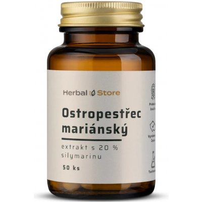 Ostropestřec mariánský kapsle extrakt s 20% silymarinu 50 kapslí – Hledejceny.cz