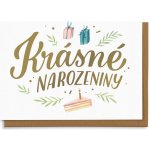 Chaukiss Krásné narozeniny - zlaté písmo – Zboží Dáma