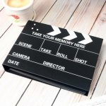 Zážitkový deník/fotoalbum filmová klapka + kreativní sada samolepek – Zboží Živě