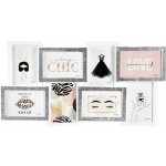 Fotorámečky na více fotografií, 60 × 32 cm, multi, bílo-stříbrný MULTIRAMBB164126021 – Hledejceny.cz