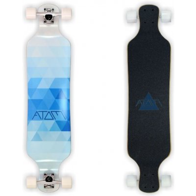 Atom Drop Deck Blue Triangles 39 – Zboží Dáma