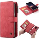 Pouzdro Caseme 2v1 peněženkové Samsung Galaxy Note 9 - červené – Zboží Mobilmania
