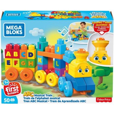 Mega Bloks First Builders hudební vláček s písmenky – Hledejceny.cz