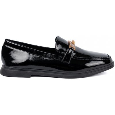 Komfortní mokasíny černé dámské bez podpatku – Zboží Dáma