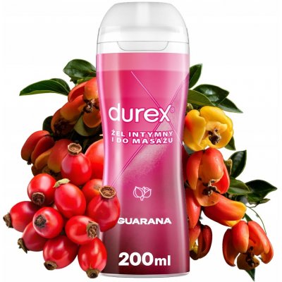 Durex Play intimní lubrikační a masážní gel se stimulující Guaranou 200 ml – Zboží Dáma