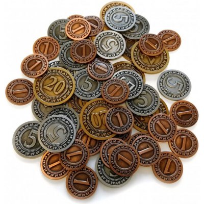 TLAMA games Sada univerzálních kovových mincí 50 ks – Zboží Dáma