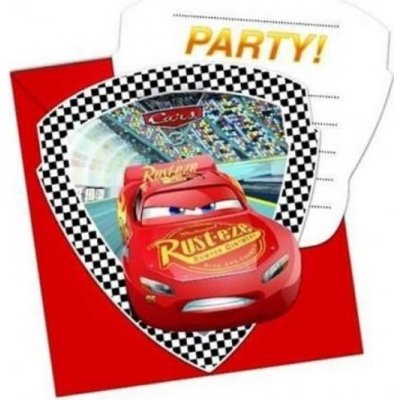 Procos s.a. Party pozvánky Cars 3 6 ks – Zbozi.Blesk.cz