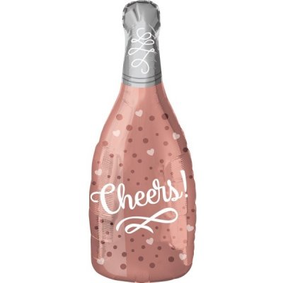 Amscan Balónek fóliový Lahev vína Cheers Rosé 25 x 66 cm – Zboží Mobilmania
