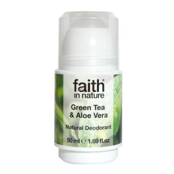 Faith in Nature kuličkový deo-krystal BIO Green Tea 50 ml