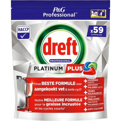 Dreft Platinum Plus kapsle do myčky 59 ks – Hledejceny.cz