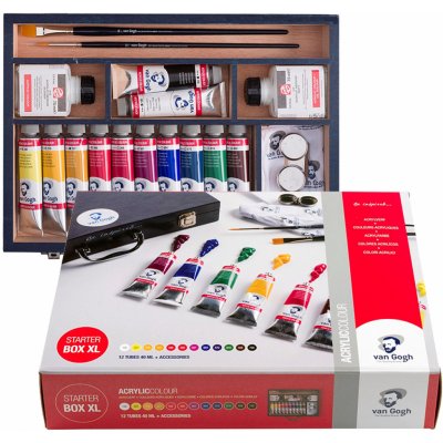 Van Gogh Starter Box sada akrylových barev 12 ks 40 ml – Hledejceny.cz