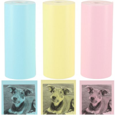 KIK KX4214 Termopapír pro mini tiskárnu 5,7 cm x 3 m - 3ks barevné – Zboží Živě