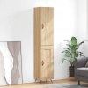 Regál a polička Prolenta Maison Exclusive Skříň highboard dub sonoma 34 5 x 34 x 180 cm kompozitní dřevo