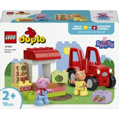 LEGO® DUPLO 10468 Prasátko Pepa Traktor a tržnice – Zboží Živě