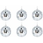 Laalu Ozdoby stříbrné lesklé disco koule 6 cm 6 ks – Hledejceny.cz