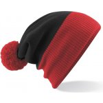 Beechfield 2-barevná pletená s bambulí B 451 black-bright red – Hledejceny.cz