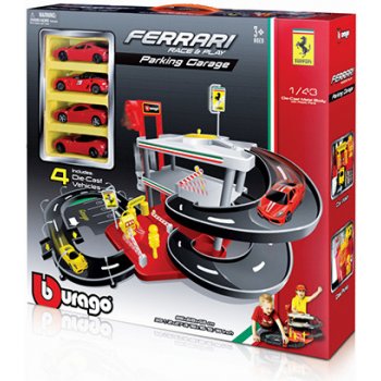 Bburago Parking Garage a 4 ks Ferrari