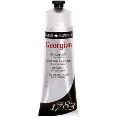Olejová barva Daler-Rowney GEORGIAN 75 ml 001 Zinc white – Hledejceny.cz