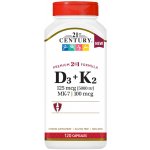 21st Century Vitamín D3 125 mcg + K2 100 mcg 120 kapslí – Hledejceny.cz