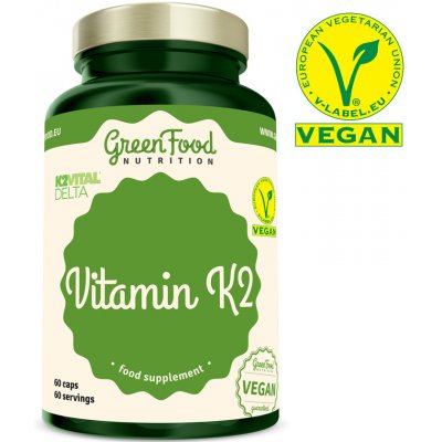 GreenFood Nutrition Vitamín K2 60 kapslí