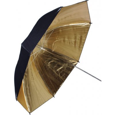 Phototools Fotografický zlatý deštník 102cm – Zboží Živě