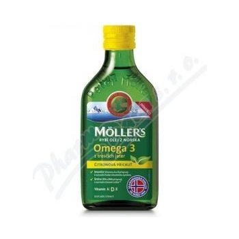 Möller's Omega 3 olej citronová příchuť 250 ml